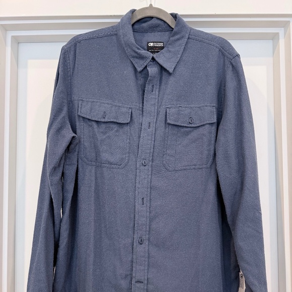 Men's Feedback Flannel Twill Shirt Size L - Picture 1 of 2